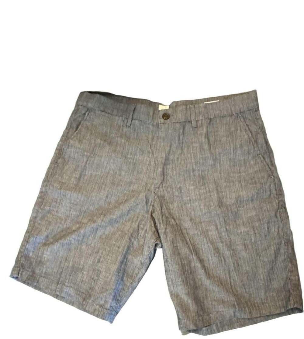 Gap Essential Khaki 10-Inch Chambray Shorts Size 34 Blue